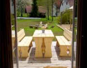 Blick auf die Terrasse